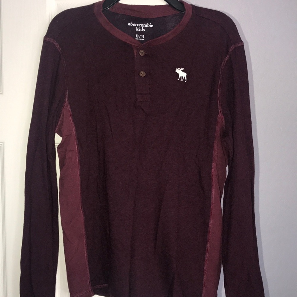 Abercrombie Kids long sleeve, burgundy